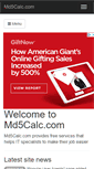 Mobile Screenshot of md5calc.com